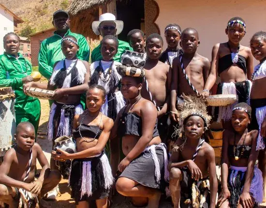 The traditional dance troupe