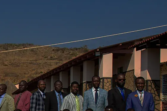 Classroom blocks and the Nyanga hills